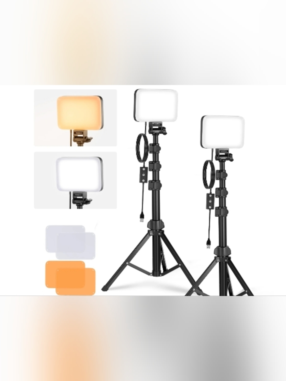 NWT Neewer BP66 2pk NEWER Basics LED Video Light Kit NIB
